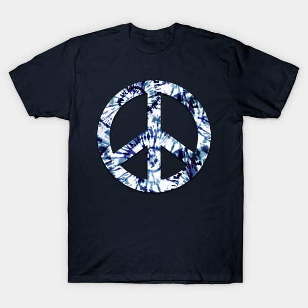 Spiral Tie Dye Peace T-Shirt by Nina May Design Studio